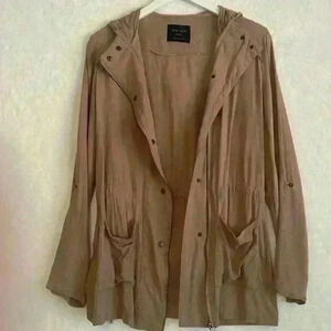 Love Tree Lightweight Utility Jacket Tan SIZE M